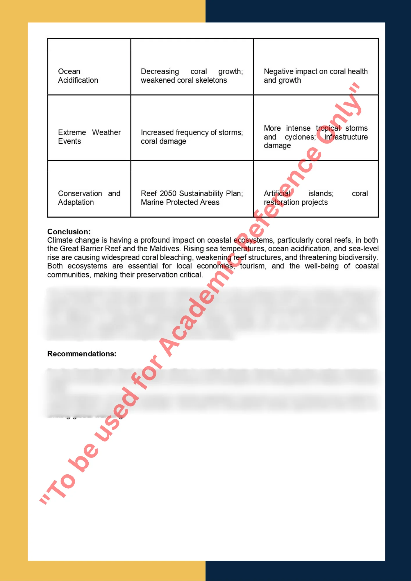 Case Study sample solution of ENVS101 - Environmental Science 3
